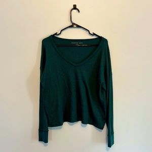 Green American Eagle Long Sleeve Shirt